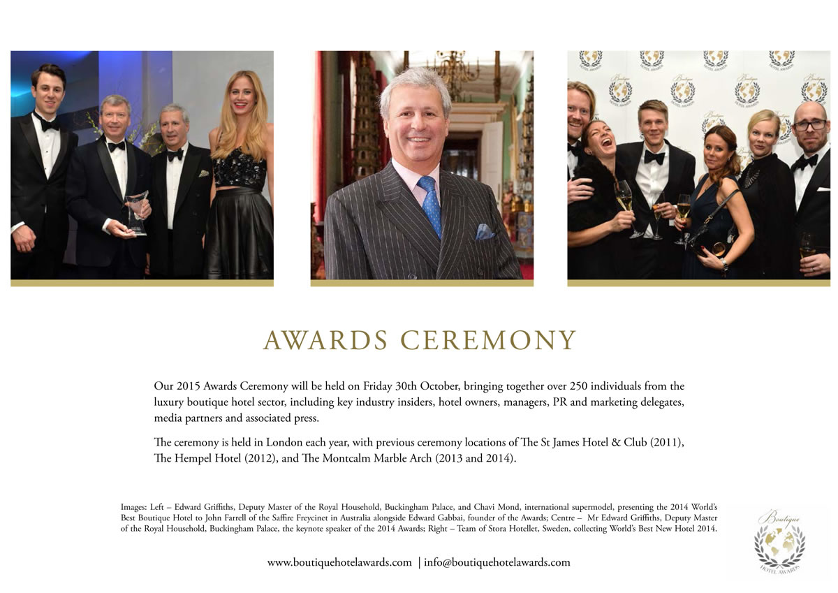 Rmgandco – World Boutique Hotel Awards Members Pack 2015 - Rmgandco